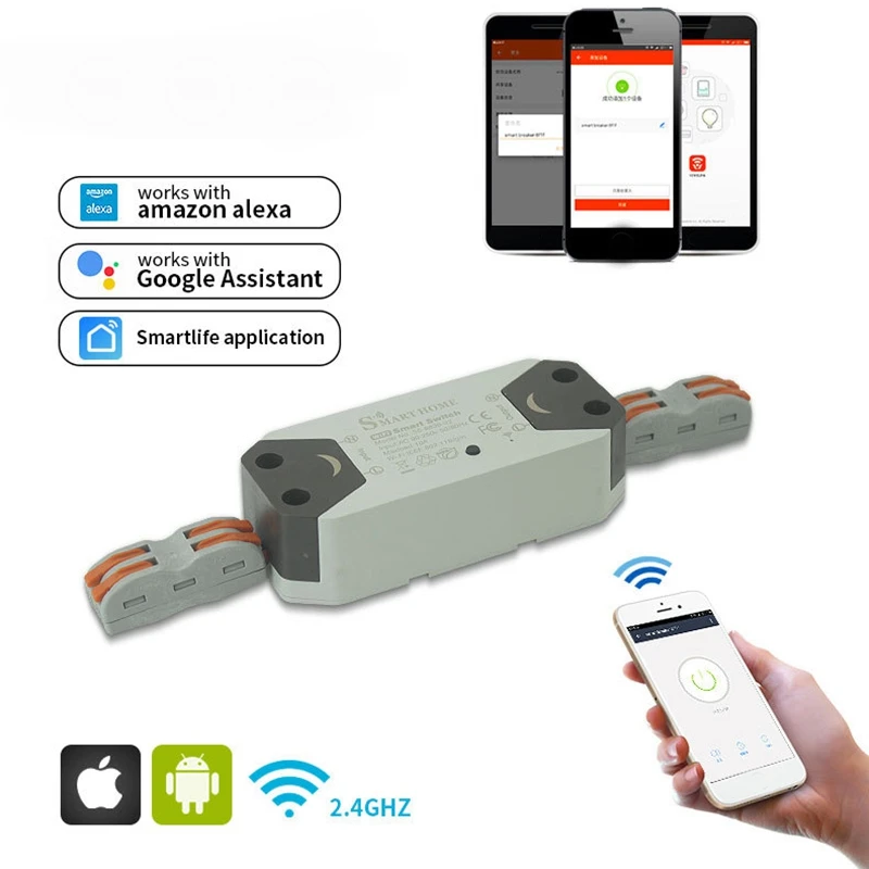 Wifi умный переключатель беспроводной модуль универсальное реле Совместимо с Google