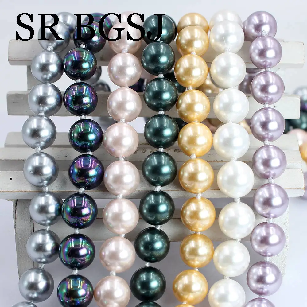 

Застежка-узел из натурального жемчуга, 12 мм, 18 дюймов