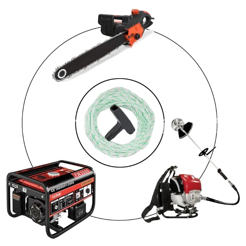 

10m Recoil Starter Rope Pull Cord for stihl FS120 FS200 FS250 Trimmer Cutter