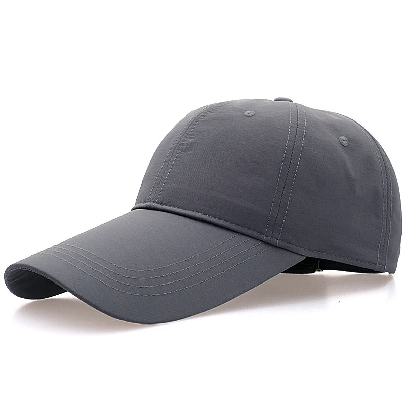 

Men Summer Extended Brim Sun Cap Breathable Baseball Hat Outdoor Fishing Caps Dry Quickly Jungle Sport Hats 56-60cm 60-65cm