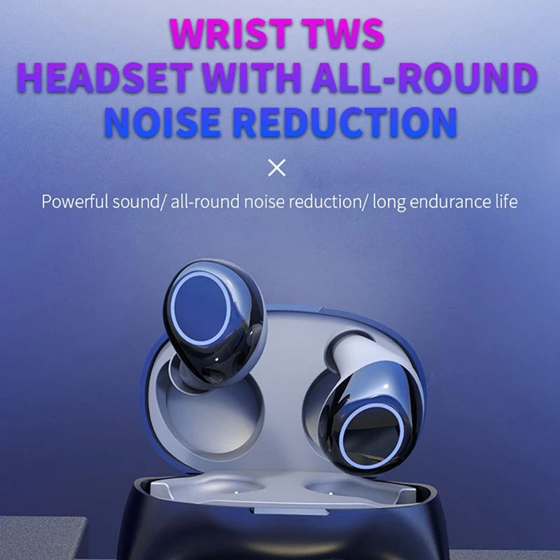 2 в 1 Смарт браслет с наушниками Tws Bluetooth 5 0 наушники Портативный Браслет