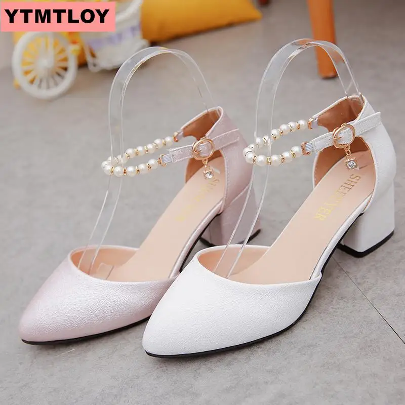 2019 г. Новые летние сандалии в Корейском стиле с вышивкой бисером женская обувь