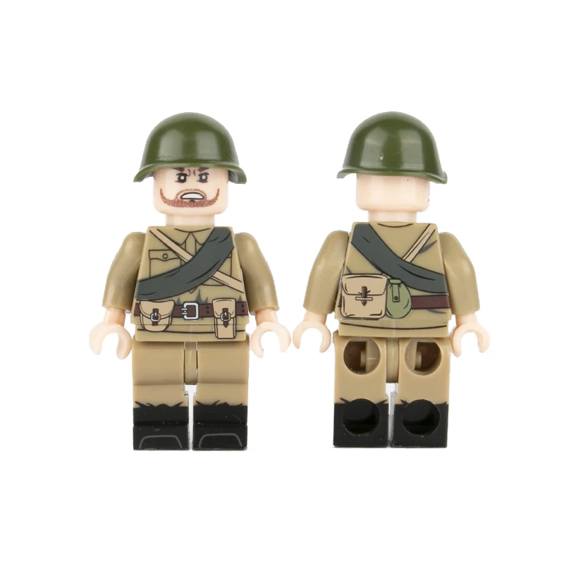 10 шт. WW2 военная армия советские солдаты фигурки строительные блоки русский
