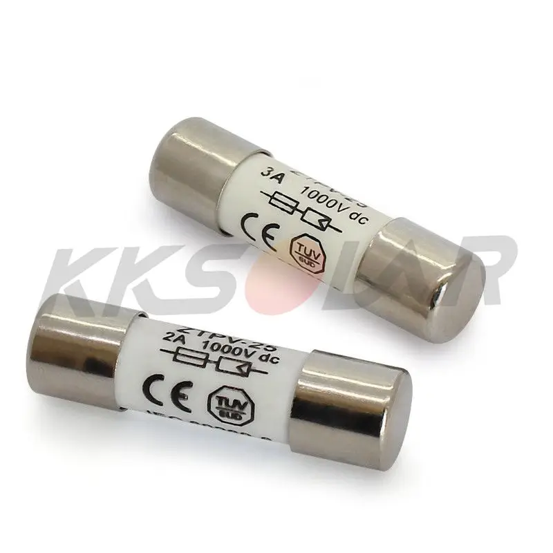 2 шт. металлические плавкие предохранители для солнечных батарей 1000 В 10 х38 мм 1 А 5