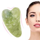 Скребок массажный из натурального нефрита для лица и шеи