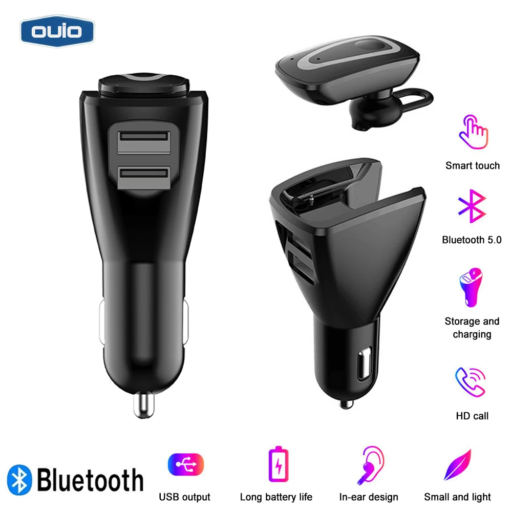 Беспроводной наушники автомобильный двойной зарядка через USB 3.1A Поддержка 5 0