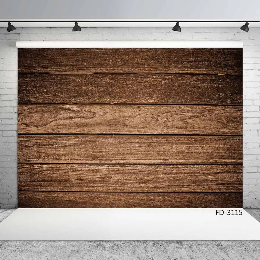 Фон для фотосъемки новорожденных с изображением деревянной доски|Фон