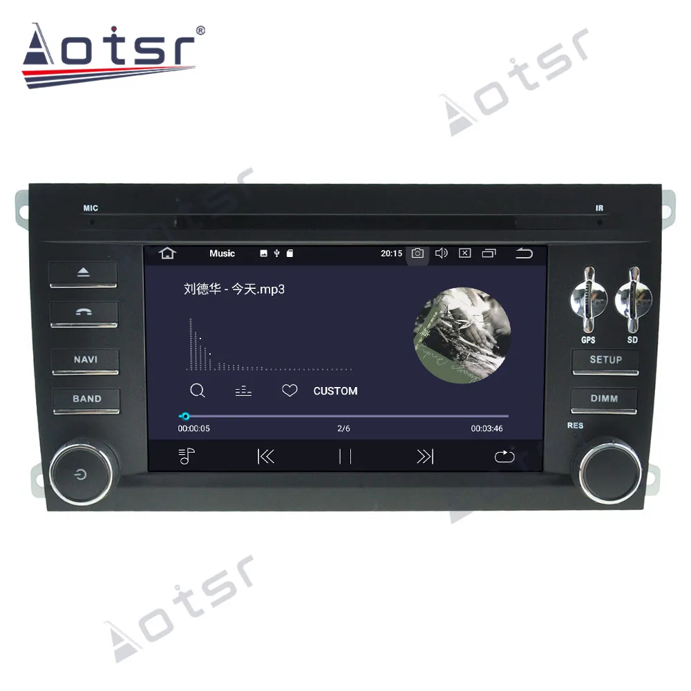 Автомобильное радио Aotsr Android 10 0 4 + 64 ГБ GPS-навигация DSP для Porsche Cayenne 2003-2010