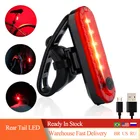 Задний фонарь для велосипеда, перезаряжаемый от USB, Красный Ультра-яркий задний фонарь s, подходит для любого велосипедашлема, легко устанавливается для безопасности велоспорта