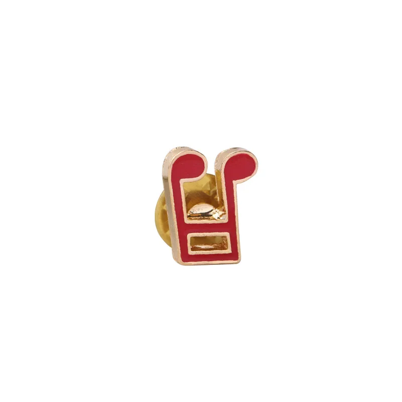 

New Enamel Cartoons Brooch Musical Note Palm Lightning Dripping-Oil Badge All-Match Clothes Pins Decoration