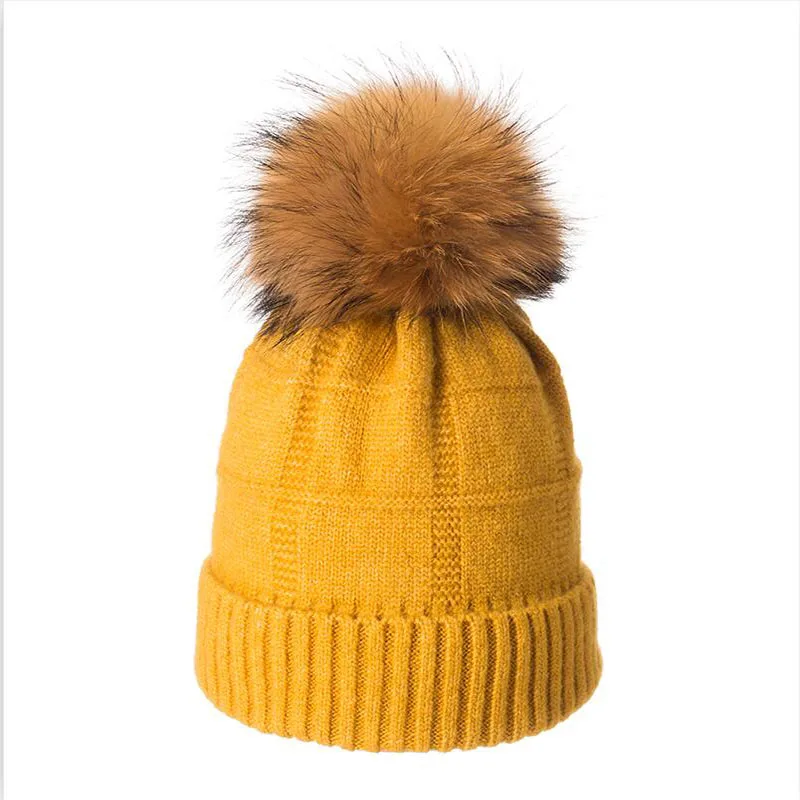 

2019 New Brand Classic Design Hat Skully Beanies For Women Wool Winter Knitted Hat Female Autumn Ladies Simple Skullies Beanies