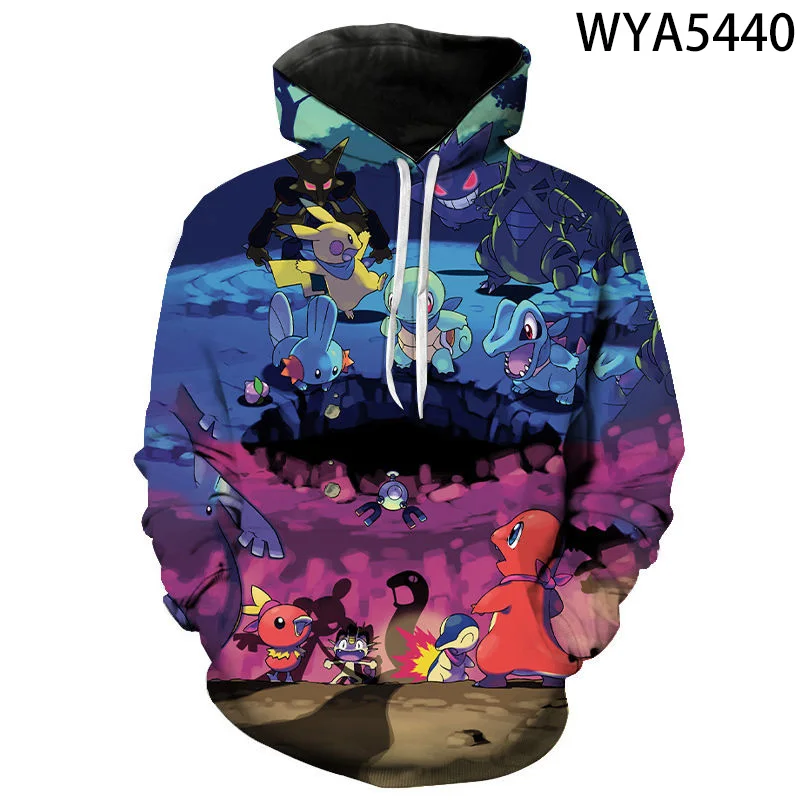 

Модная уличная одежда, толстовки с капюшоном с аниме-принтом для мужчин и женщин, детские толстовки с 3D-принтом для мальчиков и девочек, пуло...