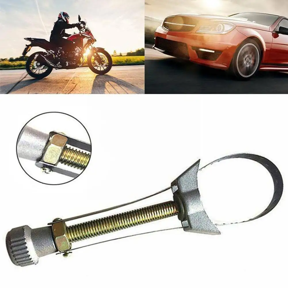 

Car Auto Oil Filter Removal Tool Cap Spanner Strap Wrench 60mm To 120mm Diameter Adjustable For Repair A9u2