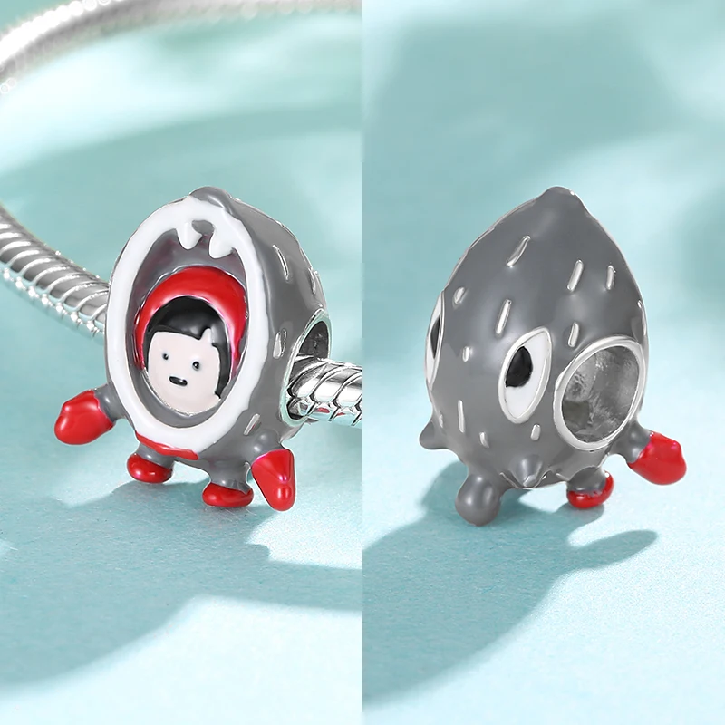 

Characters and Protective Shells 925 Sterling Silver Colorful Enamel Charms Fits Original Pandora DIY Bracelet Jewelry Making