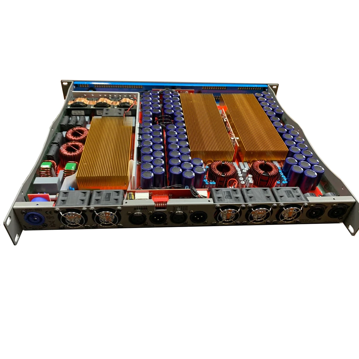 4-канальный 2000 Вт Класс D усилитель мощности профессиональный аудио 1U цифровой DJ