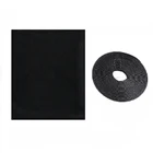 Сетка-занавеска черная самоклеящаяся, 150x135 см