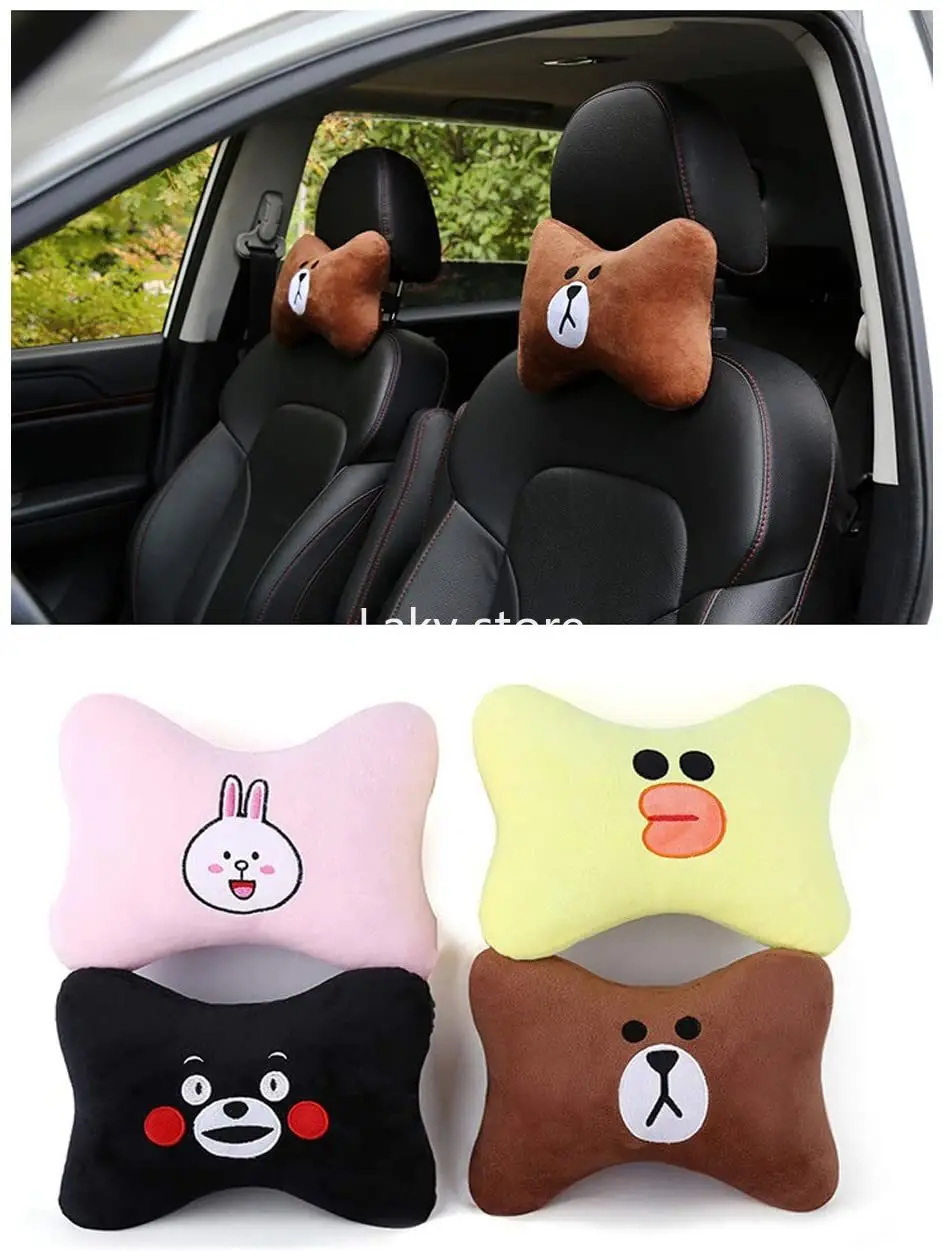 

Car Headrest Pillow, Cartoon Car Neck Pillow, Comfortable Soft Car Seat Pillow, Head Rest Cushion, Universal Headrest Pillow