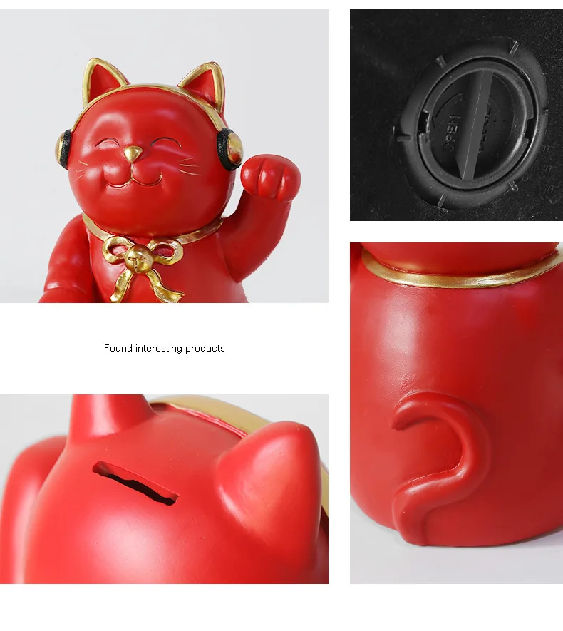 

Nordic Storage Box Melon Seeds Dried Fruit Tray Decoration Lucky Cat Candy Tray Living Room Shop Coffee Table Key Tool