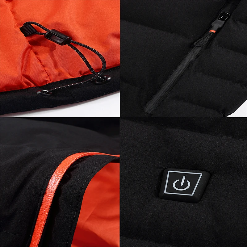 Зимний жилет PARATAGO с электрическим подогревом для мужчин и женщин большого