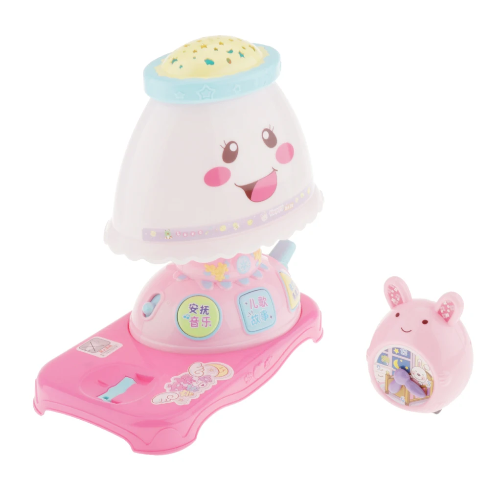 

Baby Music Story Night Light Star Projector Table Lamp W/ Mouse Toys Gift