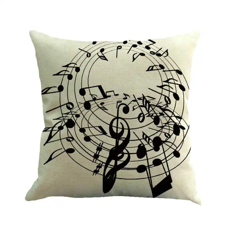 18 &quotв стиле ретро в виде скрипичного ключа печать Подушка Чехол для дома