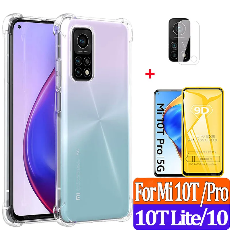 

Transparent Silicone Case On Xiomi Mi 10T Pro Phone Case Original Anti Shock Case For Xiaomi 10 T Pro Mi10 Lite Mi10T Soft Cover