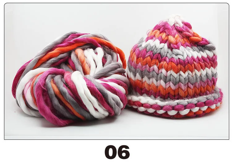 Толстый вязаный шерстяной шарф 250 г супермягкий сделай сам цветной головной убор