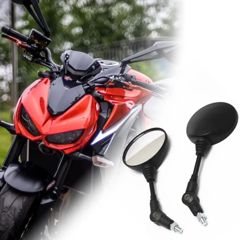 

Universal 1 Set Rearview Mirrors Universal Folding Round Motorbike Modified Rear View Mirrors for Motorcycles