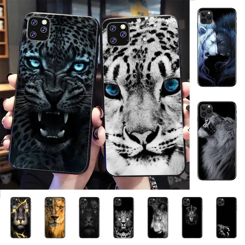 

lion Phone Case for iphone 13 8 7 6 6S Plus X 5S SE 2020 XR 11 12 mini pro XS MAX