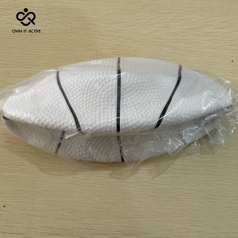 

8.5 inch White Basketball Small Mini Children Inflatable Basketballs Outdoor Indoor Kids Play Game High Quality Soft Rubber Ball