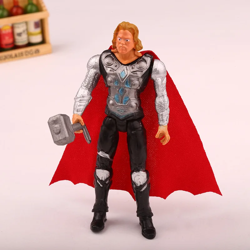 

Disney Marvel Action Figures Superheroes Hand-crafted Team Reme Thor Superman Iron Holk Figure Kids Birthday Gifts