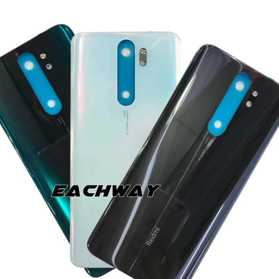Оригинальная крышка батарейного отсека для Xiaomi Redmi Note 8 pro Задняя стеклянная