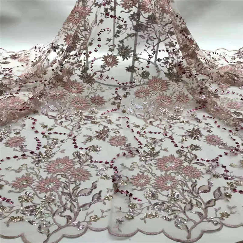 Новейшая французская тюлевая кружевная ткань Madison высококачественная