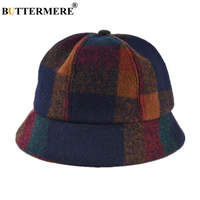buttermere cotton bucket hat womens green plaid female fishing hat japanese style ladies autumn retro brand casual winter cap