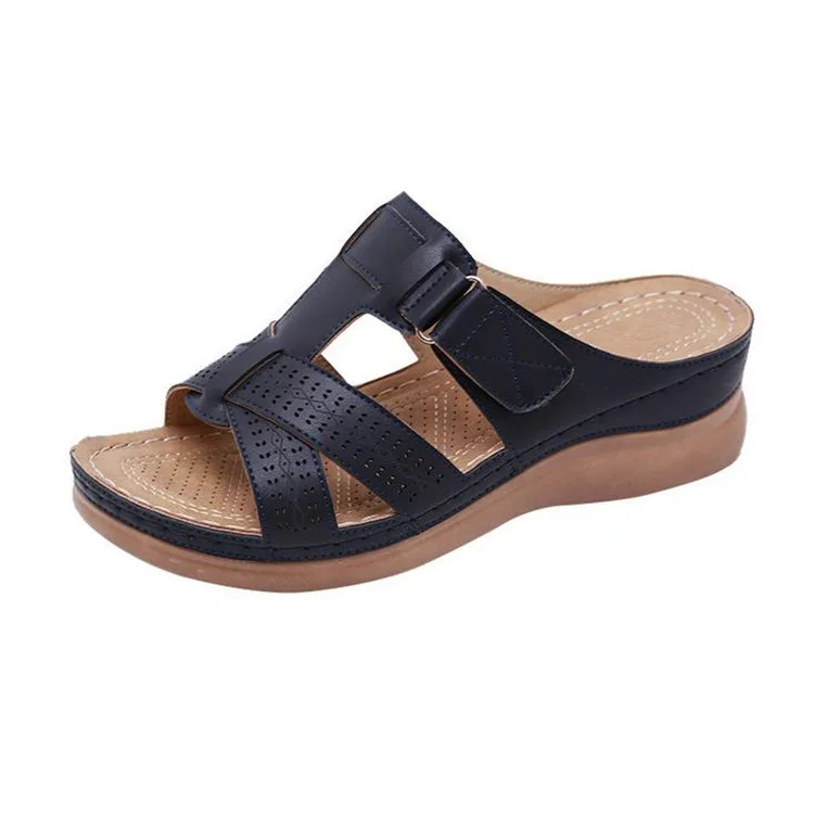 

Summer women's sandals wear-resistant non-slip large size retro thick-soled comfortable sandals