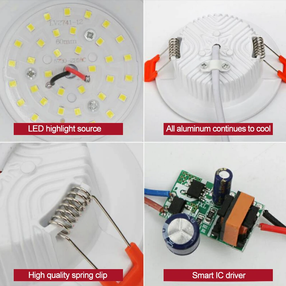 Светодиодный панельный светильник светодиодный потолочный в комплекте AC85-265V