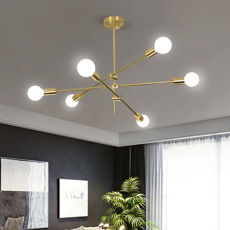 Молекулярная люстра кухонный остров столовая спальня спутниковая внутренняя