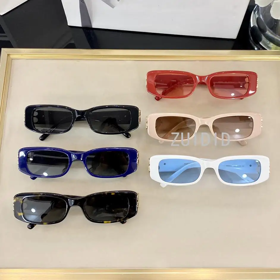 

Small Square Frame Letter B Decorative Acetate Sunglasses Bb0096 Women Steampunk Unusual Cat Eye Shapes Unisex 2021 Summer