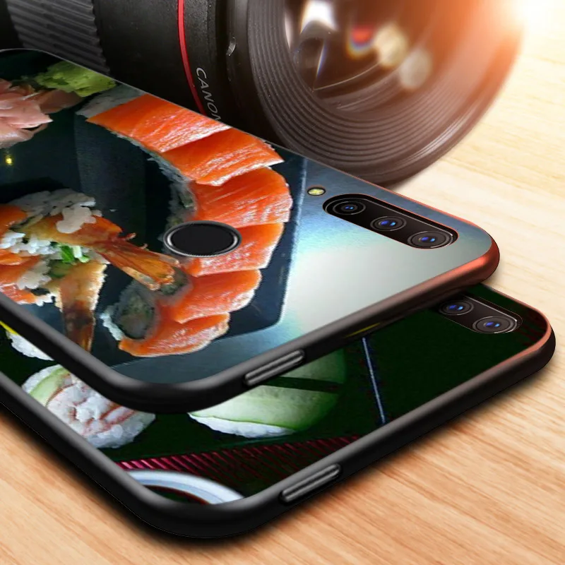

Yummy Food Sushi For Honor 30i 30S 30 V30 V20 20E 20S 10X 10i 10 9N V9 8S 8C 7C Play 3E Lite Pro Silicone Phone Case
