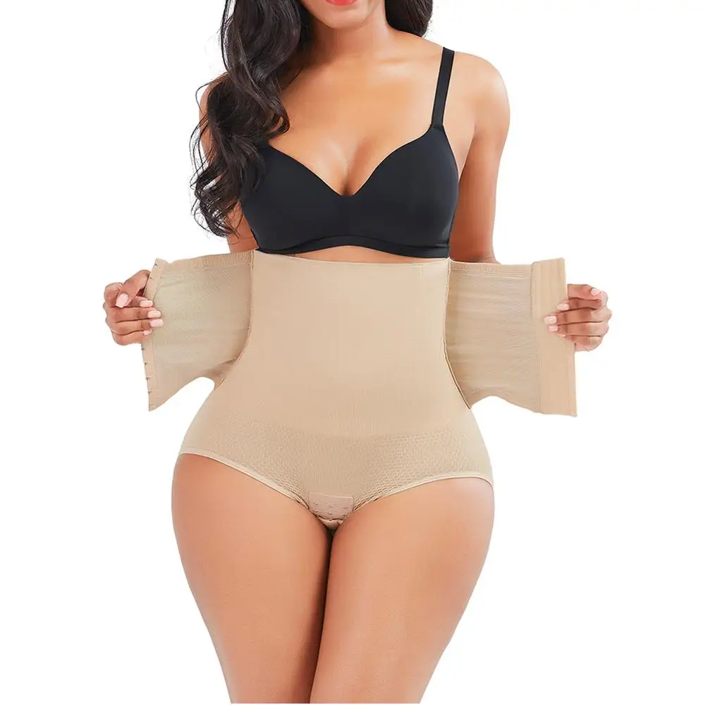 

Womens Waist Cincher Shaper Trainer Girdle Faja Tummy Control Panties Shapewear Girdles Seamless Body Shaper 3 Rows 11 Buckles