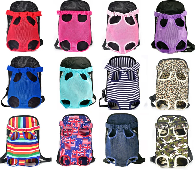 

Pet bag outdoor portable bag cat and dog breathable chest four legged bag folding Dog Pet Products