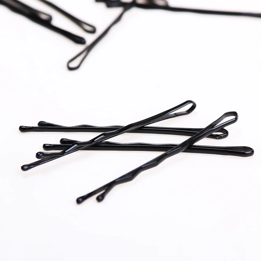 60 шт. черные невидимые заколки для волос волнистые прямые популярная простая