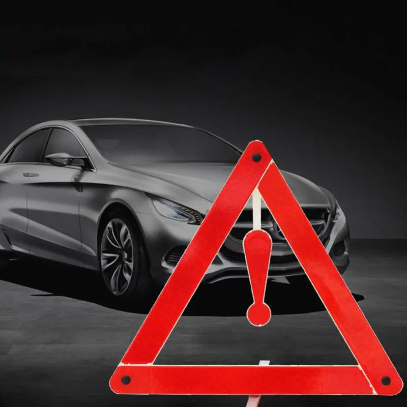 Прямая поставка Car аварийно-Предупреждение Треугольники красный отражающий угрозы безопасности автомобиля штатива в сложенном виде Знак Стоп отражатель
