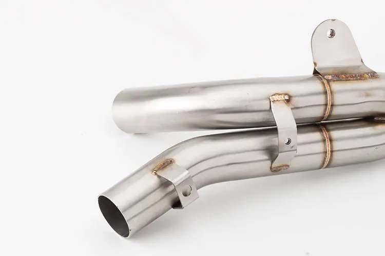 

Motorcycle Modified Exhaust Pipe 2009-2014 YZF-R1 Middle Section R1 Drum Removal Middle Section Connection Pipe Exhaust