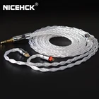Кабель NiceHCK LitzPS-Pro 8 Core 4N Litz Pure Серебристые наушники 3,5 мм2,5 мм4,4 мм MMCXNX7QDC0,78 2Pin для CIEM MK3 ST-10s LZ A7