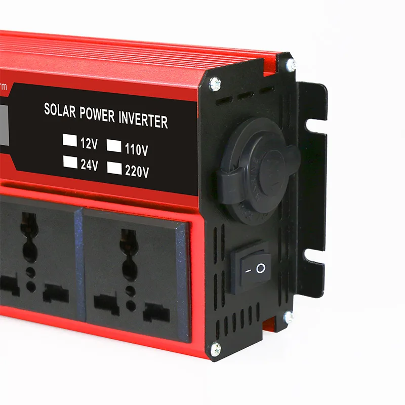 

2 LED Display Pure Sine Wave Power Inverter Voltage transformer DC12V to AC 220V Converter 2 LED Displays 12V 220V 1000/4000W