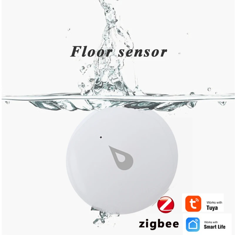 

Aubess ZigBee Water Leakage Sensor Via Tuya Smart Life App Control Level Detector Protection Against Water Leak Alarm System 1pc