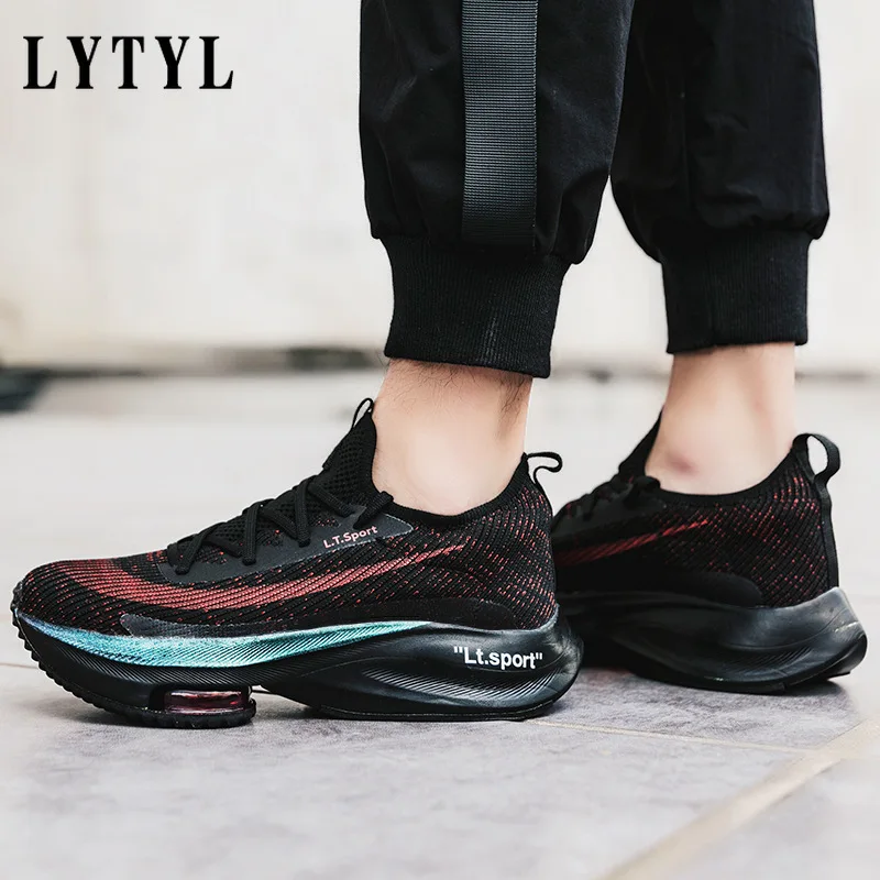 

Large Size Ins Men's Shoes Air Cushion Marathon Running Shoes Female Students Shock Absorption Sports Shoes Men B20-612