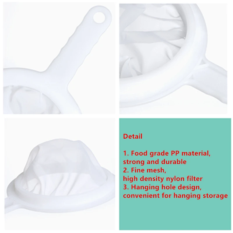 

1PC Coffee Filter Soy Milk Strainer Superfine Baby Squeezed Juice Leaks Through Slag Artifact Kitchen Colander