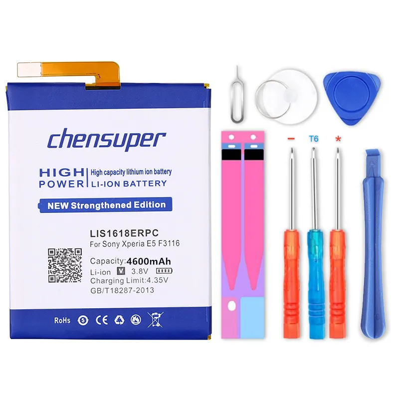 Аккумулятор chensuper 4600 мАч LIS1618ERPC для Sony Xperia XA (F3111) E5 F3116 F3115 F3311 F3313 F3112 | Мобильные